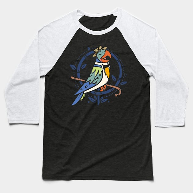 Barker Bird Baseball T-Shirt by itsbillmain